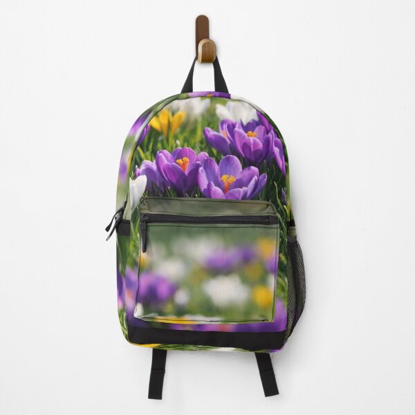 Item preview, pring Awakening | Colorful Crocus Field Wall Art designed and sold by WitchyBotanicaArt.