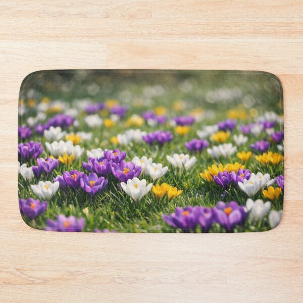 Item preview, pring Awakening | Colorful Crocus Field Wall Art designed and sold by WitchyBotanicaArt.
