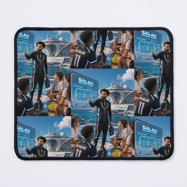 Item preview, Mo Salah Futuristic Cyber Pickleball Academy Art designed and sold by mo-carnival.