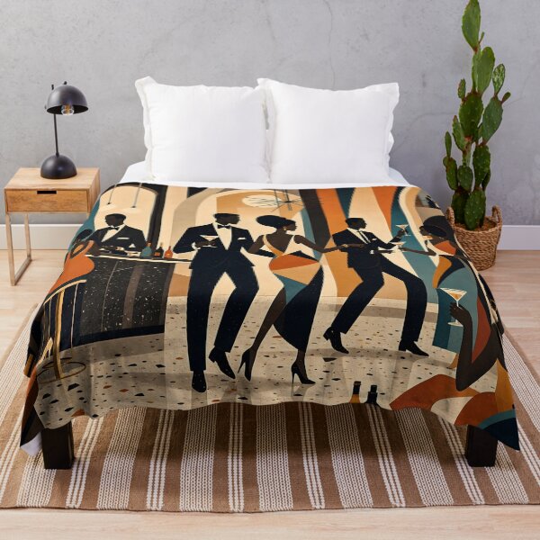 Item preview, Mid Century Modern Art Martinis At The Night Club designed and sold by Lee Hiller Designs.