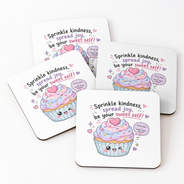 Item preview, Sprinkle Kindness Spread Joy Cute Cupcake Sticker designed and sold by Snikdha.