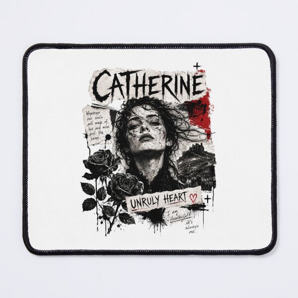Item preview, Catherine Wuthering Heights Unruly Heart Gothic Portrait Quote designed and sold by Fenay Designs.
