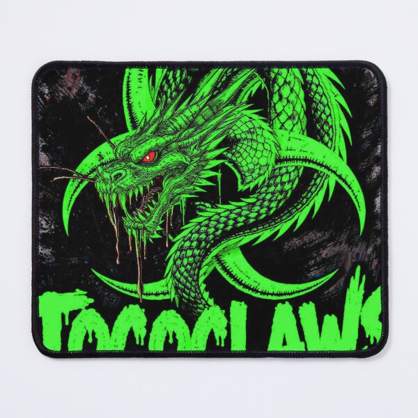 Item preview, TOCOCLAWS Bio-Outbreak: Neon Green Toxic Dragon Throw Pillow designed and sold by TOCOCLAWS.