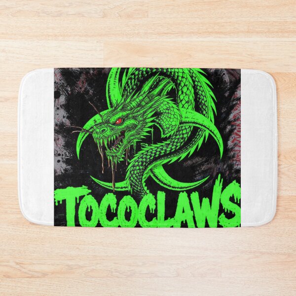 Item preview, TOCOCLAWS Bio-Outbreak: Neon Green Toxic Dragon Throw Pillow designed and sold by TOCOCLAWS.