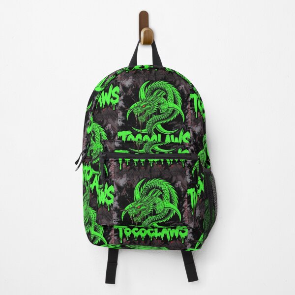 Item preview, TOCOCLAWS Bio-Outbreak: Neon Green Toxic Dragon Throw Pillow designed and sold by TOCOCLAWS.
