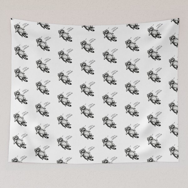 Item preview, Still Loading Raccoon | Funny Burnout Meme Vintage Engraving Art designed and sold by moodiecatshop.