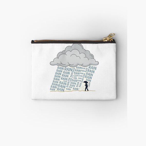 Item preview, Rainy Thoughts – Minimalist Typography Weather Art designed and sold by lungpleecha.