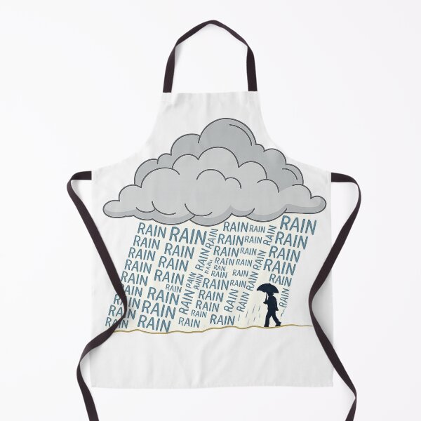 Item preview, Rainy Thoughts – Minimalist Typography Weather Art designed and sold by lungpleecha.