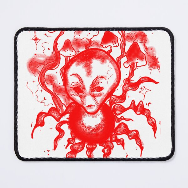 Item preview, Red Line Underworld Alien - Dark Fantasy Art designed and sold by Ideniquo.