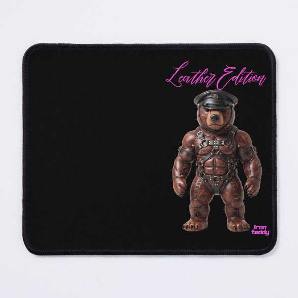 Item preview, Leather Pride Iron Teddy - Muscular Bear in Harness designed and sold by Woof-zil.