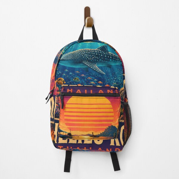 Item preview, Richelieu Rock Thailand Retro Sunset Travel Poster – Andaman Sea Coastal Artwork designed and sold by Spirit of Siam.