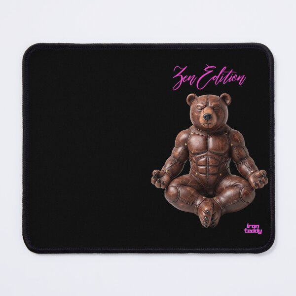 Item preview, Zen Iron Teddy - Meditating Leather Bear designed and sold by Woof-zil.