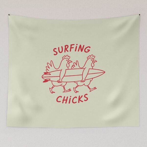 Item preview, Surfing Chicks Funny Surfing Adventures in Australia T Shirts designed and sold by MalwasBasket.