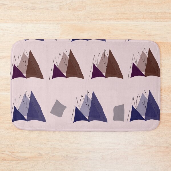 Item preview, Geometric Mountain Range Pattern – Boho Minimalist Wall Art designed and sold by  Boho Vibes Studio.