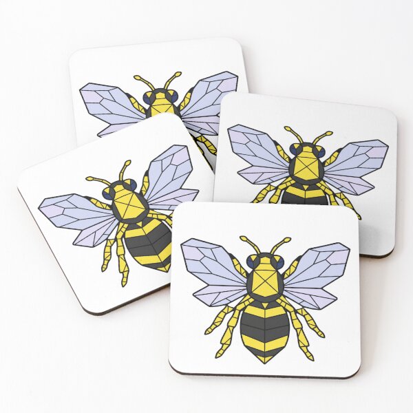 Item preview, Geometric Honey Bee Illustration designed and sold by Inka Moon Design.
