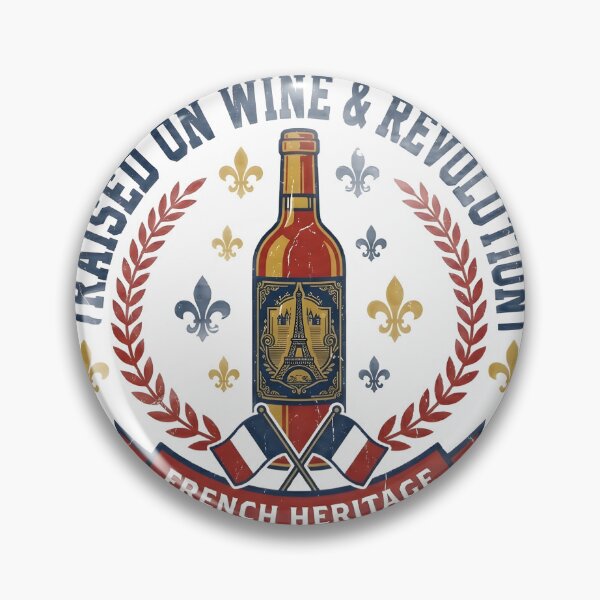 Item preview, Raised on Wine & Revolution – French Heritage Vintage T-Shirt designed and sold by Minute90th.