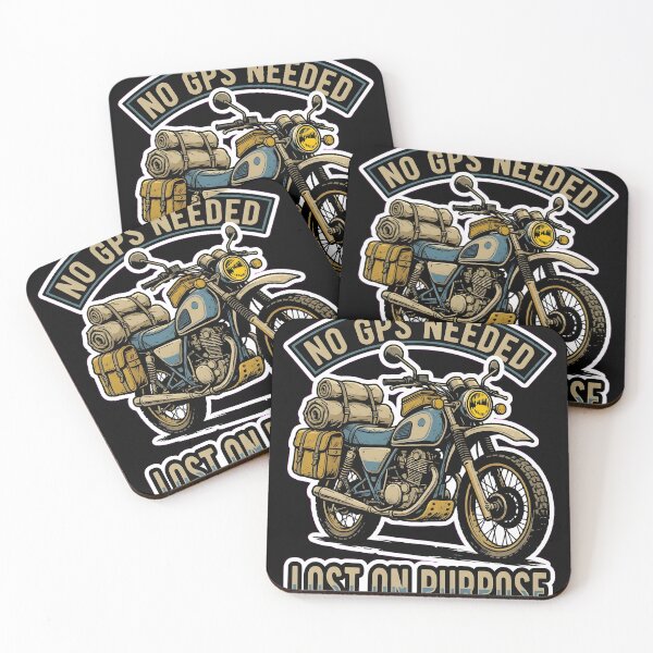 Item preview, No GPS Needed Lost On Purpose Adventure Motorcycle Art designed and sold by EKHOAISTORE.