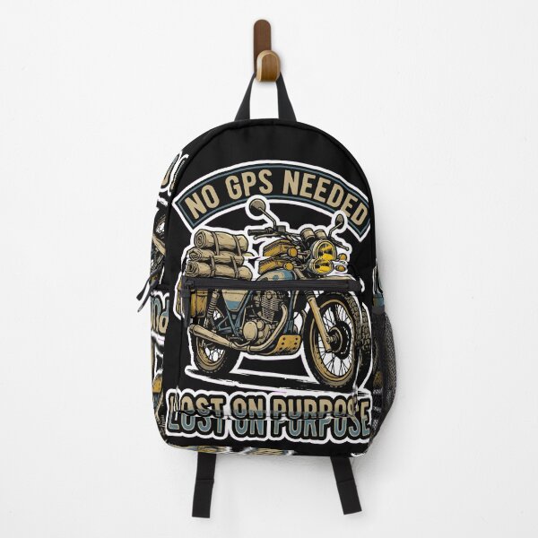 Item preview, No GPS Needed Lost On Purpose Adventure Motorcycle Art designed and sold by EKHOAISTORE.