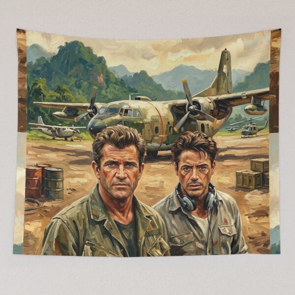 Item preview, Air America Retro Action Comedy Military Tribute Art Movie Poster designed and sold by Art's Diner.