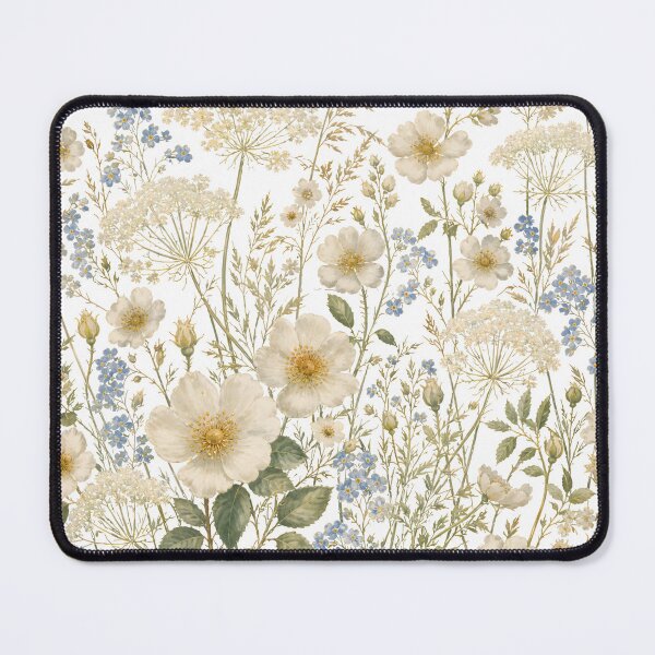 Item preview, Vintage Wildflower Botanical Pattern – Cottagecore Floral Meadow Design designed and sold by LinaDesign Store.
