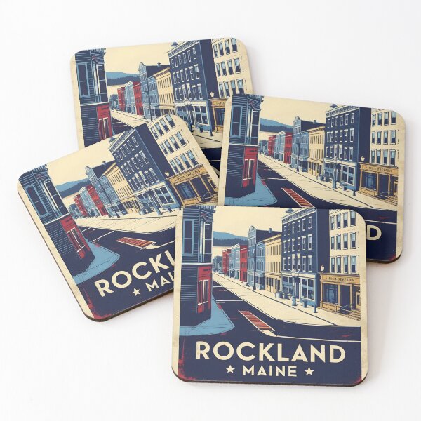 Item preview, Rockland Maine 1950s USA Vintage Travel Tourism designed and sold by TravelersGems.
