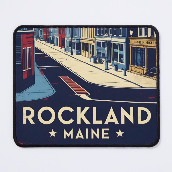 Item preview, Rockland Maine 1950s USA Vintage Travel Tourism designed and sold by TravelersGems.