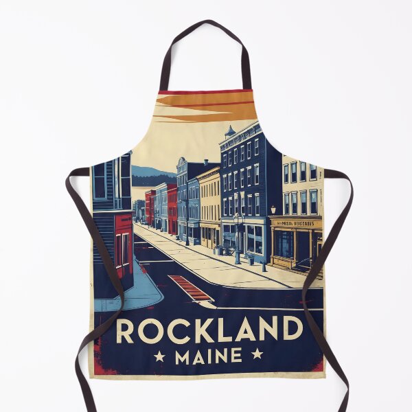 Item preview, Rockland Maine 1950s USA Vintage Travel Tourism designed and sold by TravelersGems.