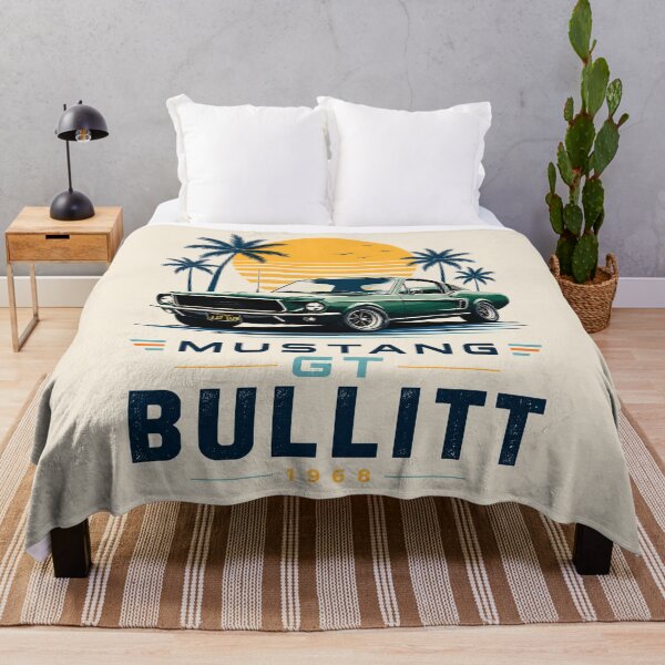Item preview, 1968 Mustang GT Bullitt Retro Sunset Vintage Classic Car designed and sold by EdGraphy.