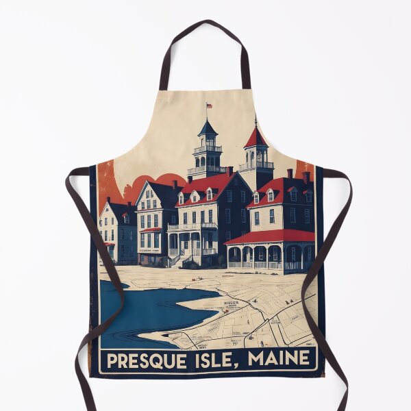 Item preview, Presque Isle Maine 1950s USA Vintage Travel Tourism designed and sold by TravelersGems.