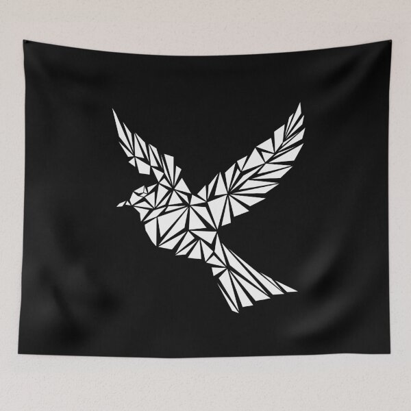Item preview, White Geometric Bird designed and sold by Espyr.Art.