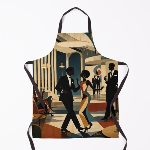 Item preview, Mid Century Modern Color Block Art  The Gallery Night Club designed and sold by Lee Hiller Designs.