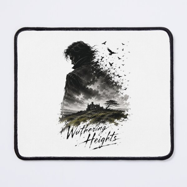 Item preview, Wuthering Heights Heathcliff Silhouette Gothic Dark Romance Ravens designed and sold by Fenay Designs.