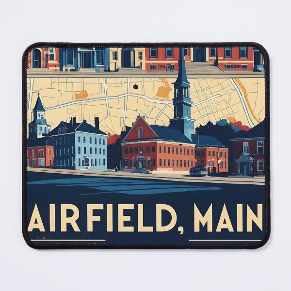 Item preview, Fairfield Maine 1950s USA Vintage Travel Tourism designed and sold by TravelersGems.