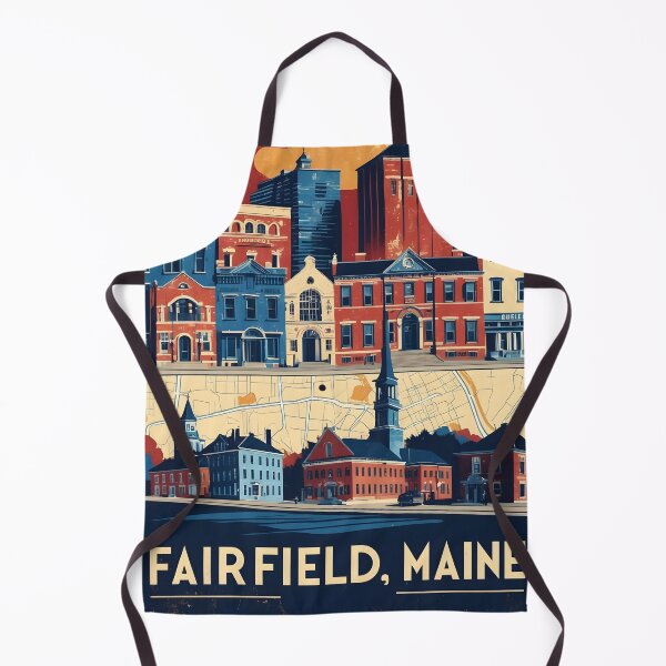 Item preview, Fairfield Maine 1950s USA Vintage Travel Tourism designed and sold by TravelersGems.