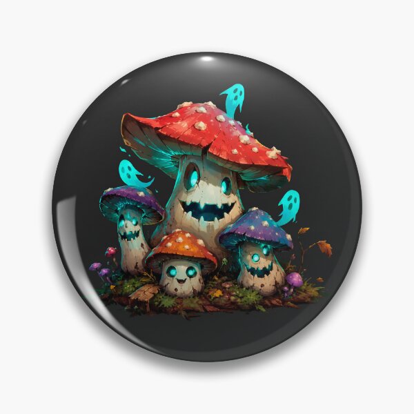 Item preview, Family of Ghost Mushrooms from the Enchanted Forest designed and sold by MarlicShop.
