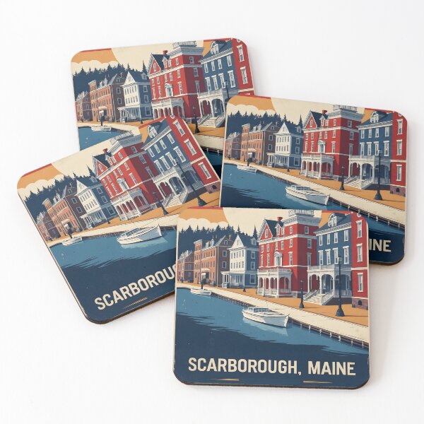 Item preview, Scarborough Maine 1950s USA Vintage Travel Tourism designed and sold by TravelersGems.
