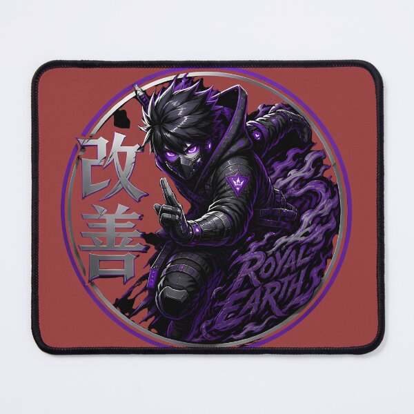 Item preview, Futuristic Purple Cyber Ninja Kaizen Anime Art designed and sold by RoyalEarthstore.