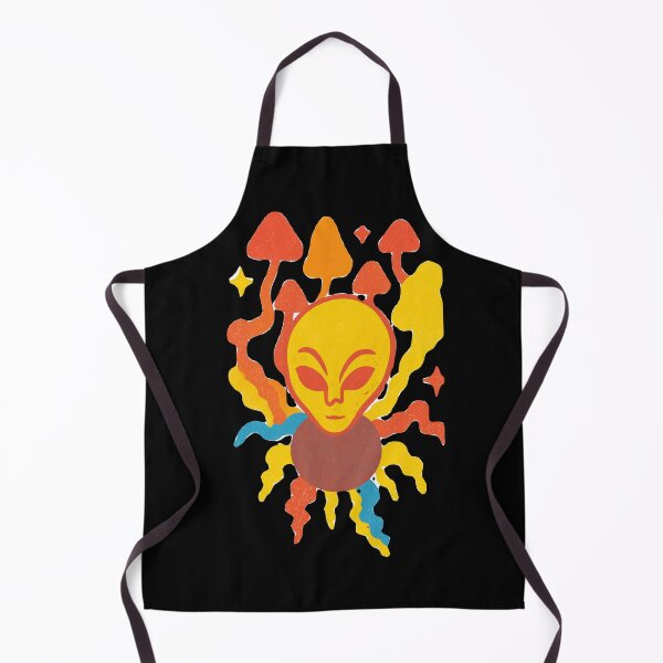 Item preview, Psychedelic Solar Alien with Orange Magic Mushrooms designed and sold by Ideniquo.