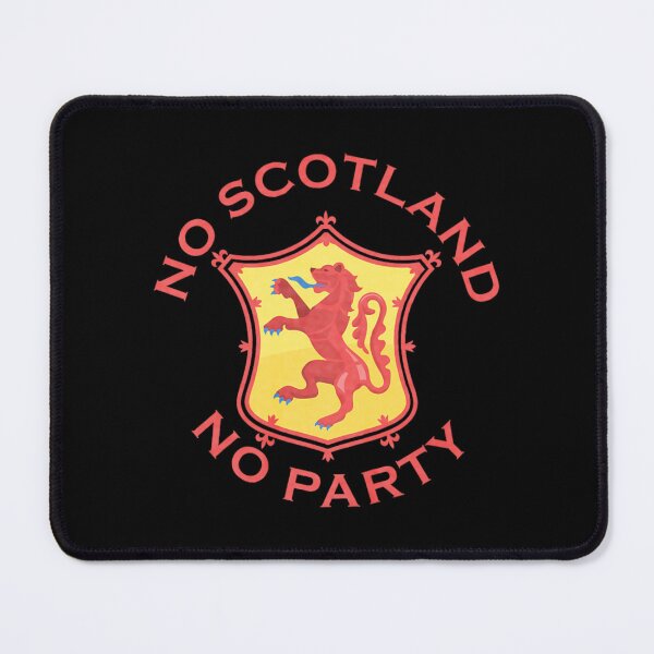 Item preview, No Scotland No Party Royal Lion Rampant Shield Fan designed and sold by Ali-printshop.