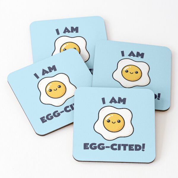 Item preview, I Am Egg-Cited designed and sold by CuteNDoodle.