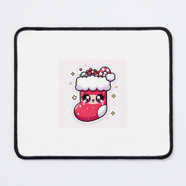 Item preview, Kawaii Christmas Stocking Sticker designed and sold by PastelPawsArt.
