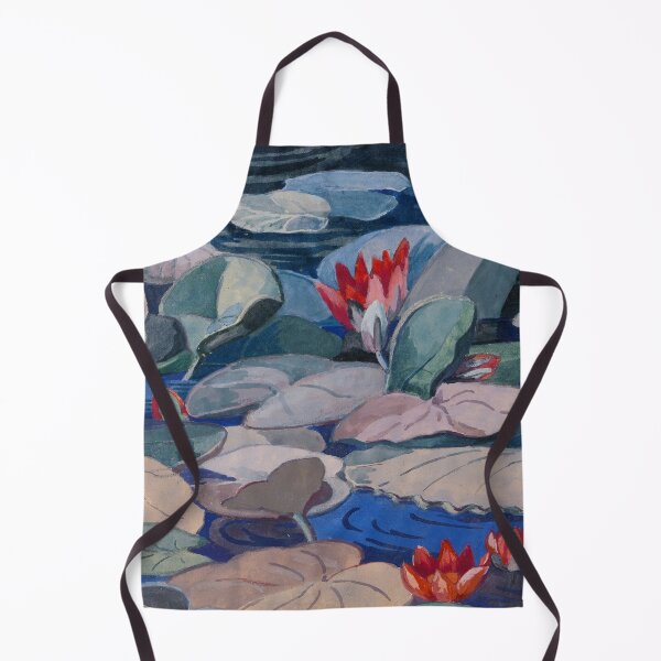 Item preview, A Water-lily Pond landscape painting by Mainie Jellett Gouache on paper print, designed and sold by Jéanpaul  Ferro.