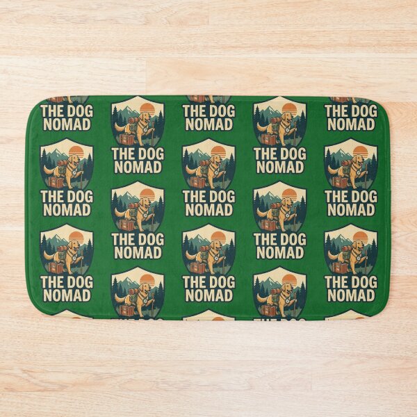 Item preview, The Dog Nomad Golden Retriever Hiking Travel Adventure designed and sold by thoughtswear.
