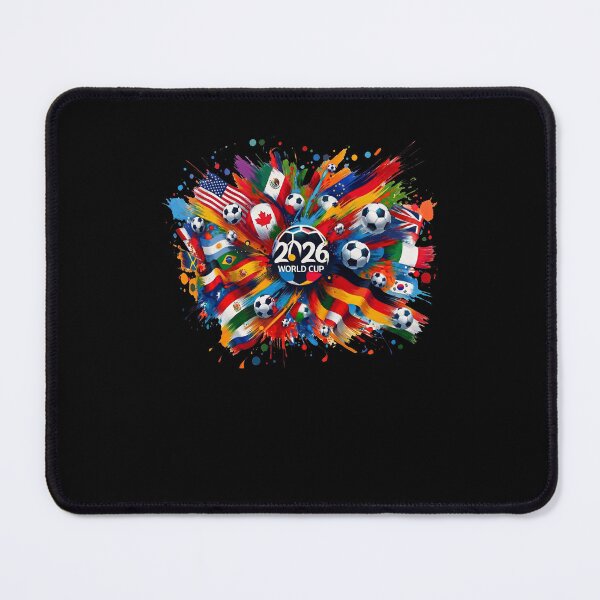 Item preview, World 2026 Cup Flags Splash Soccer Fan Graphic designed and sold by PixlCrypt.