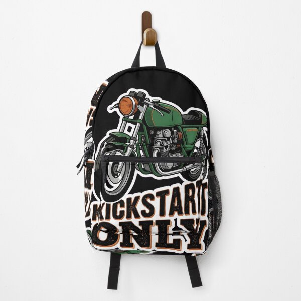 Item preview, Kickstart Only Retro Classic Naked Motorcycle Graphic Art designed and sold by EKHOAISTORE.