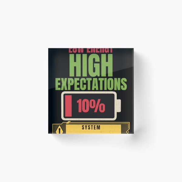 Item preview, Low Energy High Expectations Funny Office Worker T-Shirt designed and sold by Uvclick.