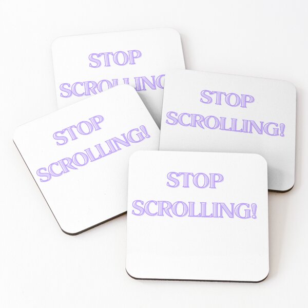 Item preview, Stop scrolling! A simple reminder to log in to your life. designed and sold by measureofpeace.
