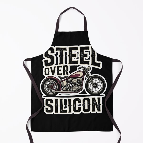 Item preview, Steel Over Silicon Vintage Motorcycle Engine Graphic Art designed and sold by EKHOAISTORE.