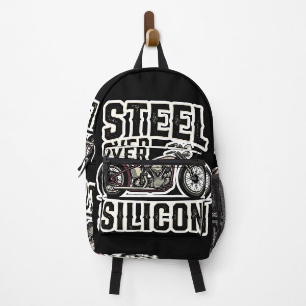 Item preview, Steel Over Silicon Vintage Motorcycle Engine Graphic Art designed and sold by EKHOAISTORE.