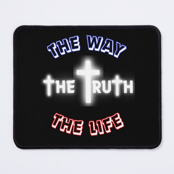 Item preview, The Way The Truth The Life Christian Men USA Cross Bible Scripture designed and sold by Ceramic Scripture.